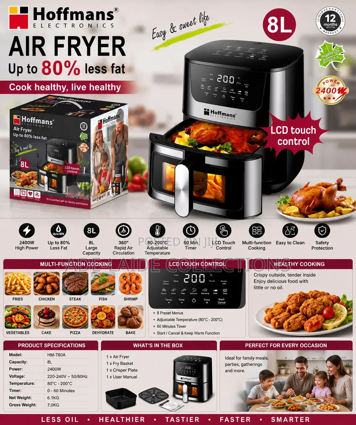 Hoffman Airfryer 8l