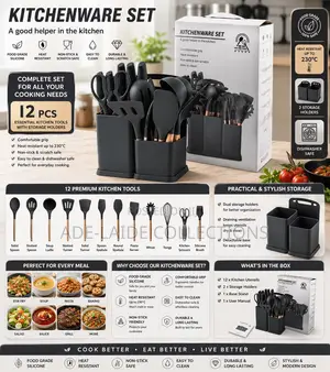 Kitchenware With Chopping Board - 19pcs