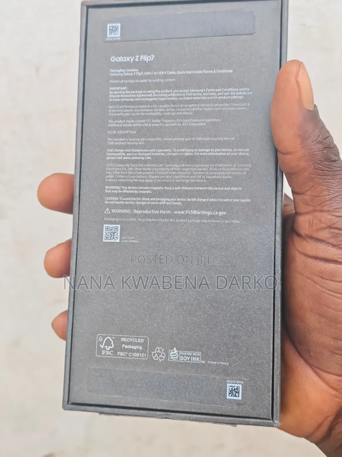 Samsung Galaxy Z Flip7 256 GB Black