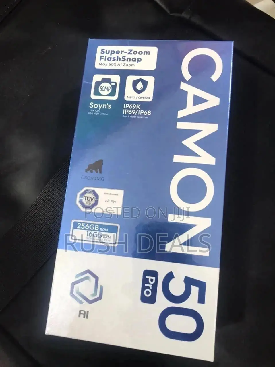 New Tecno Camon 50 Pro 256 GB Black