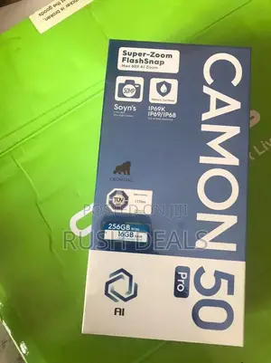 New Tecno Camon 50 Pro 256 GB Black