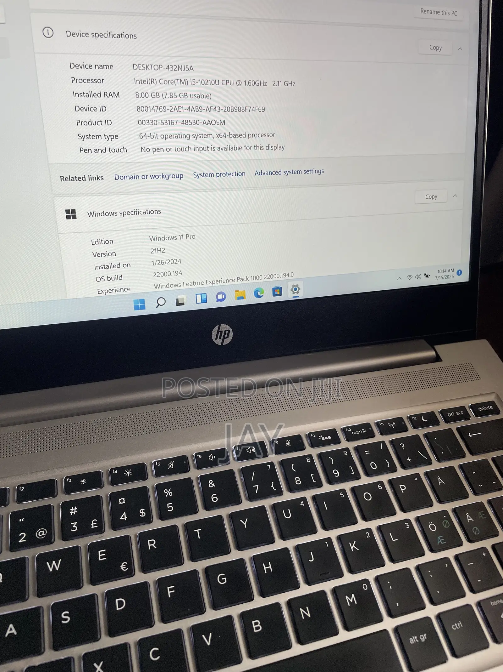 New Laptop HP ProBook 430 G7 8GB Intel Core i5 HDD+SSD 500GB