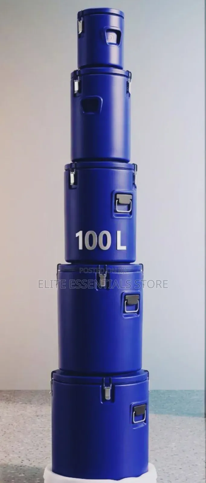 100L 5 Set 48 Hours Insulated Ice Chest Food Warmer for Hot/Cold Meals