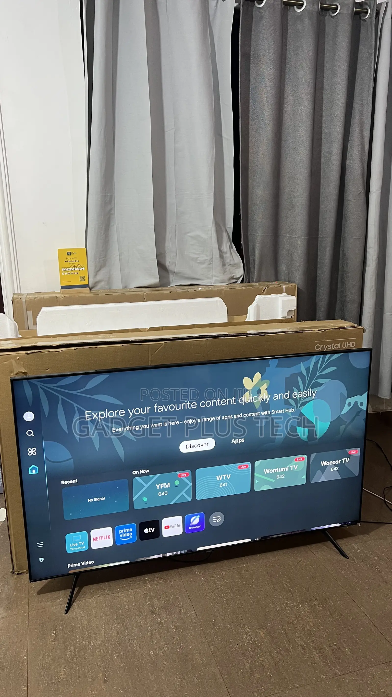 2023/24 65” Samsung Crystal UHD Smart TV (New With Box)