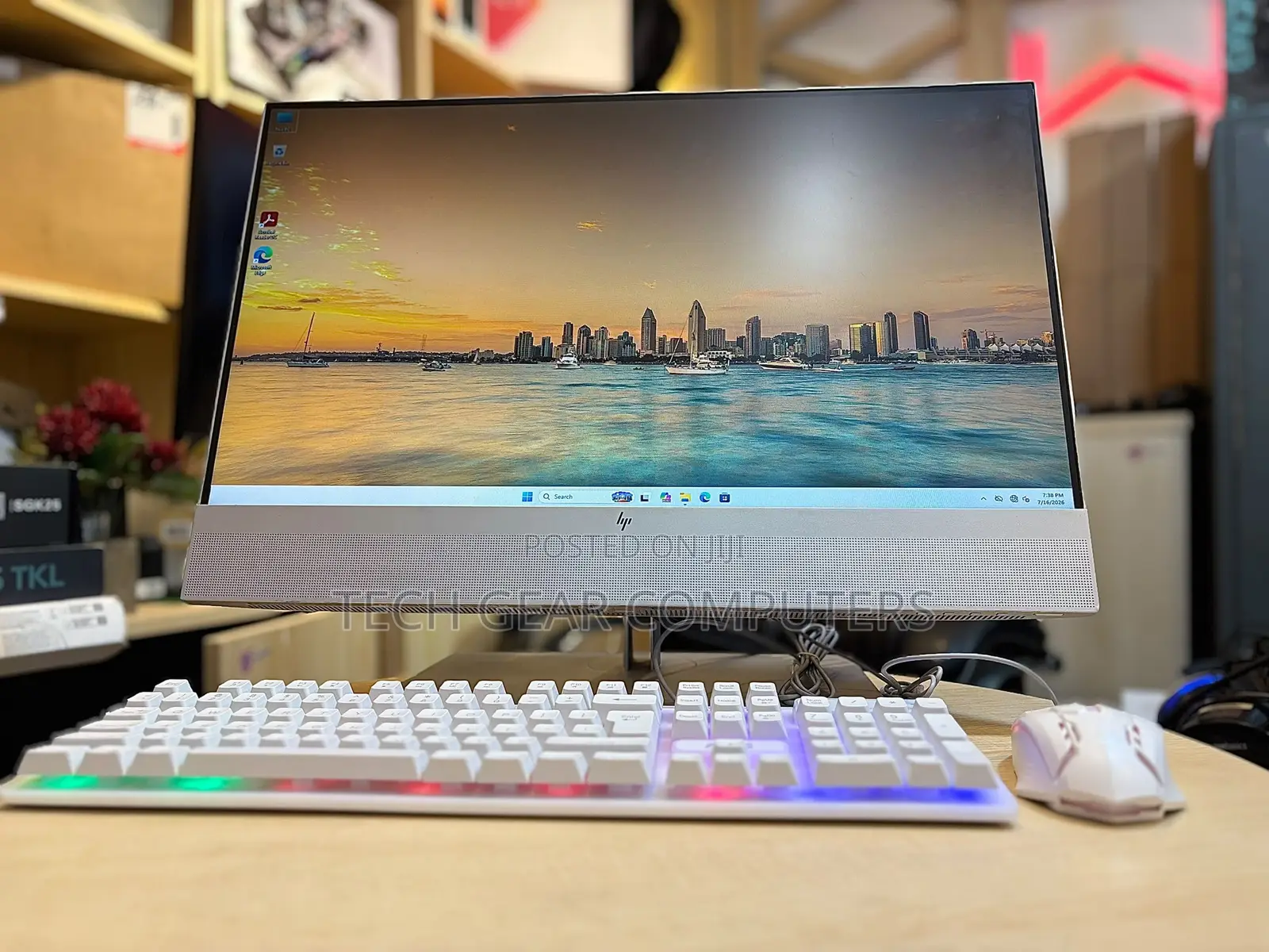 Desktop Computer HP EliteOne 800 G3 16GB Intel Core i7 SSD 512GB