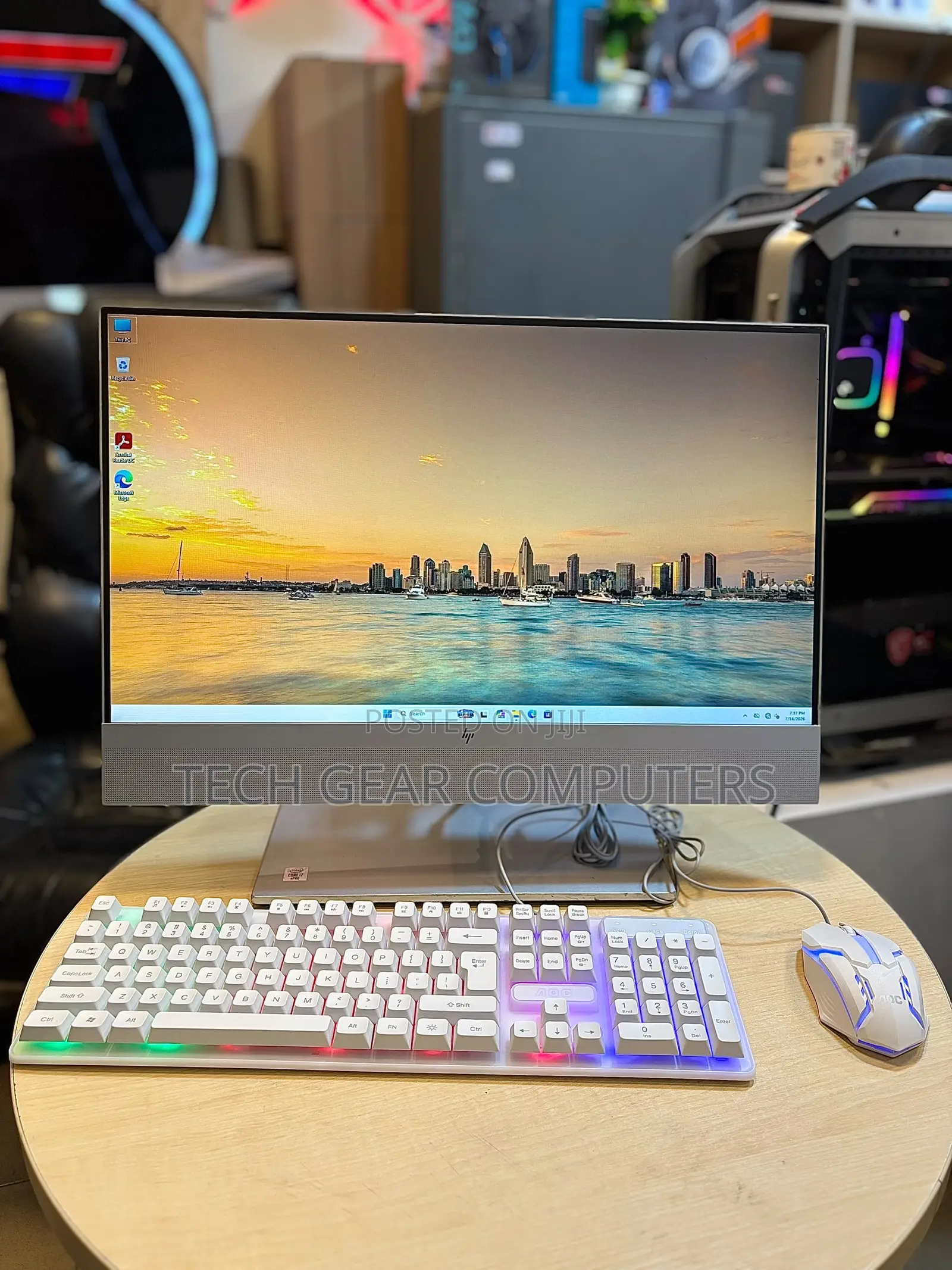 Desktop Computer HP EliteOne 800 G3 16GB Intel Core i7 SSD 512GB
