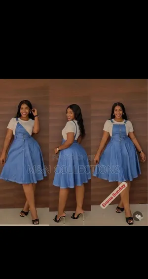 2 Piece Jeans Dress and T -Shirt