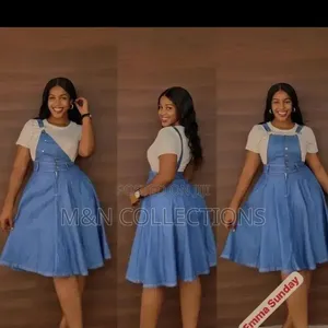 2 Piece Jeans Dress and T -Shirt
