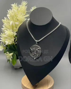 Men’S Silver Necklace With Pendant–Silver Chain for Men in Accra,Ghana