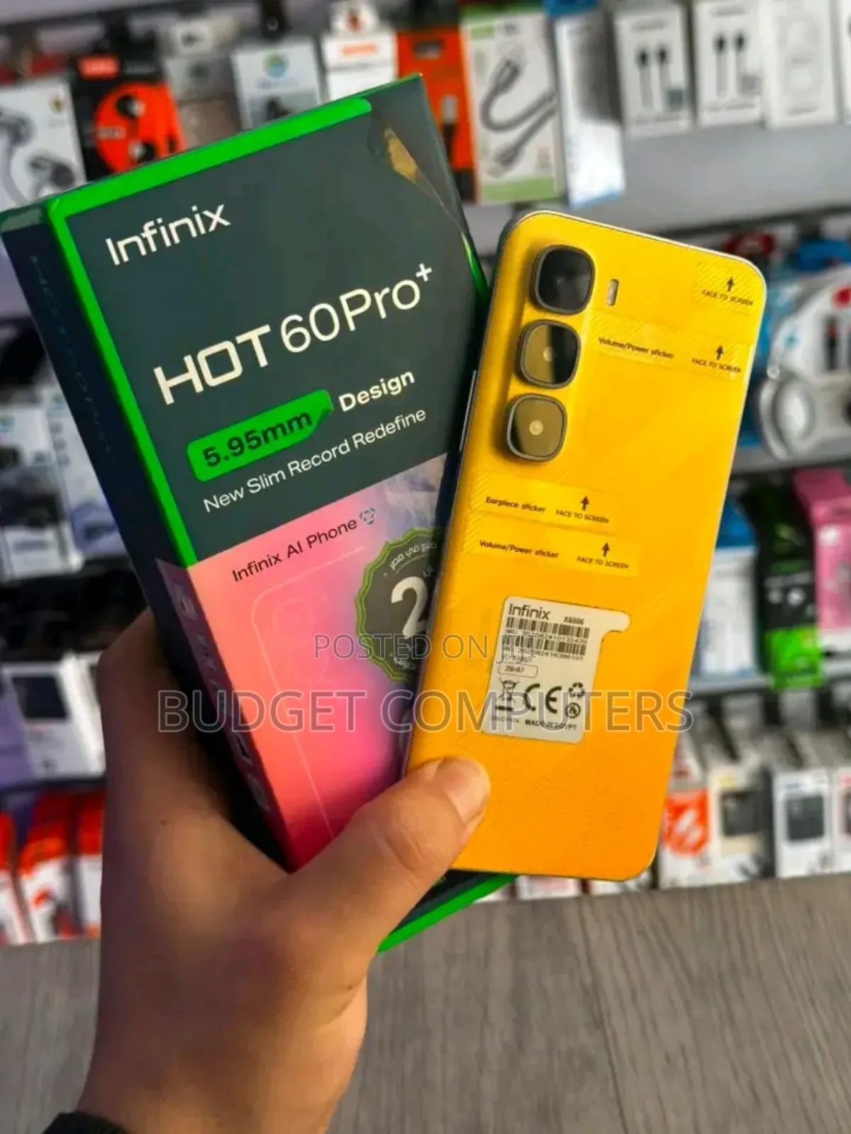 New Infinix Hot 60 Pro+ 256 GB Yellow