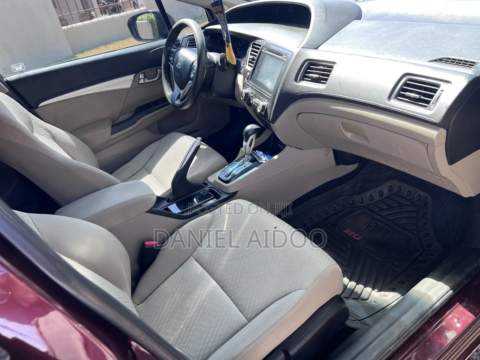 Honda Civic EX 4dr Sedan (1.8L 4cyl CVT) 2014 Burgundy