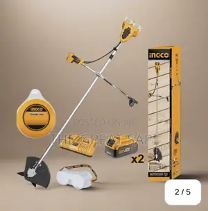 Ingco Cordless String Trimmer Bush Cutter With Safety Goggle