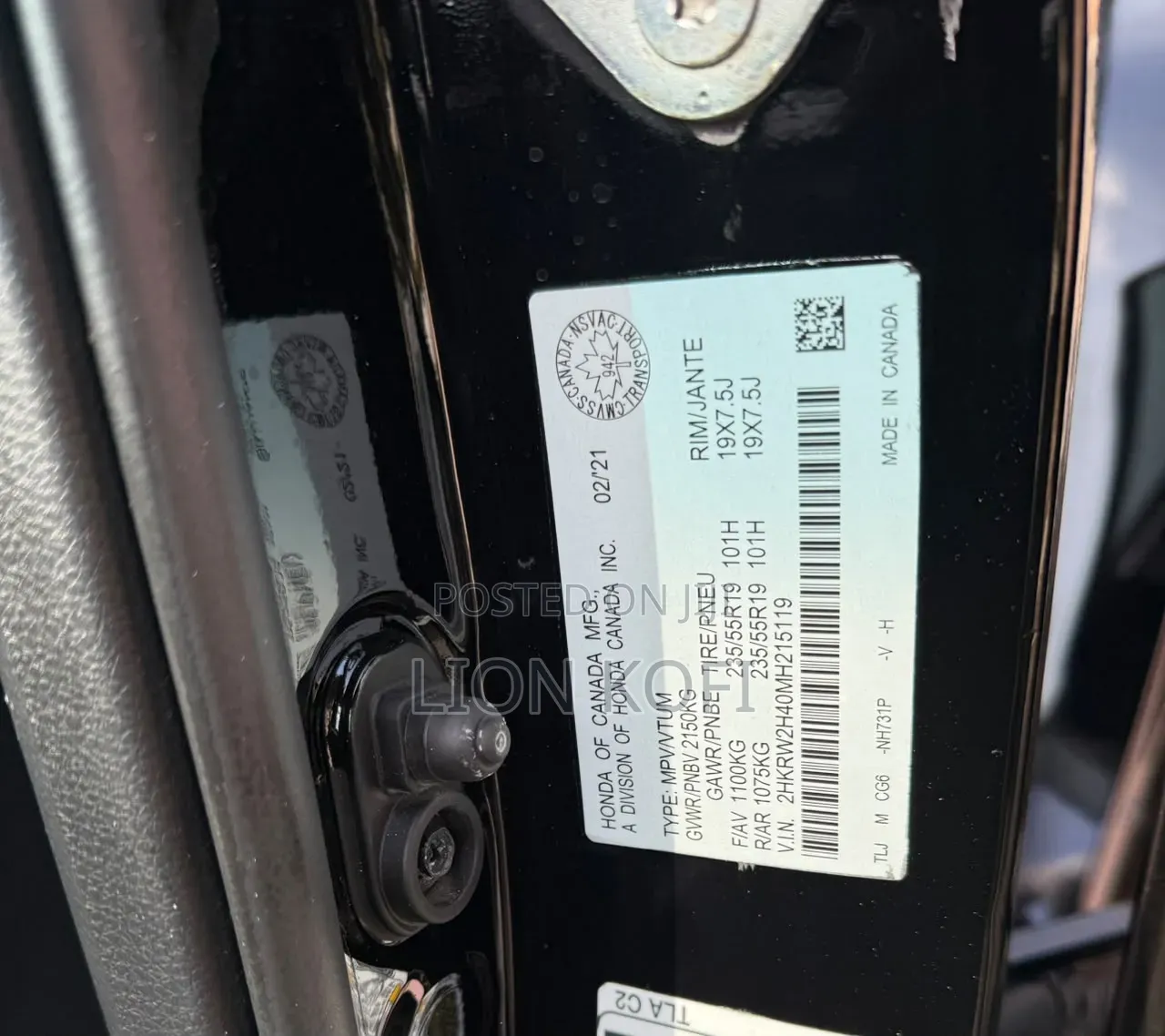 Honda CR-V 2021 Black