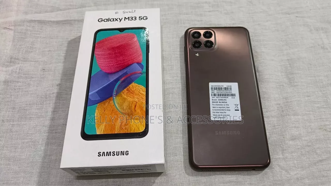 New Samsung Galaxy M33 5G 128 GB Black