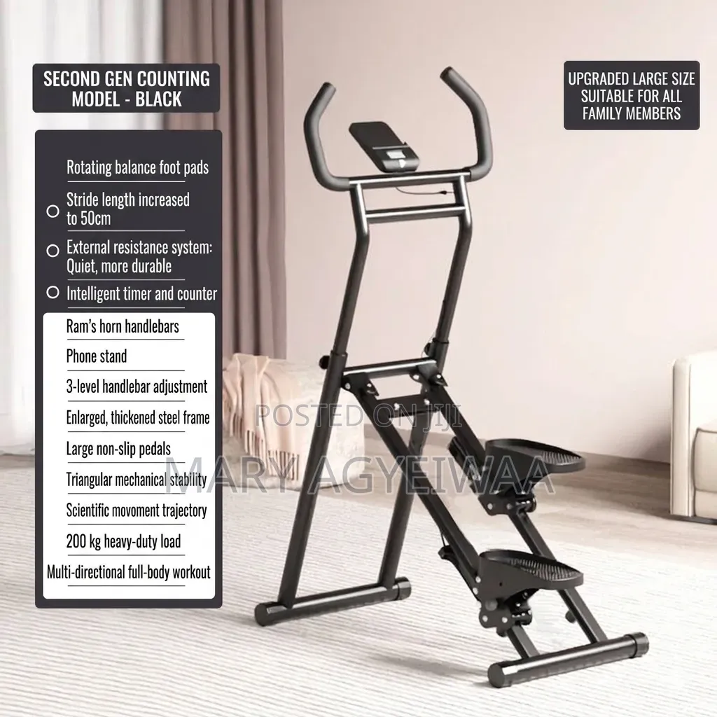 Fitness Equipment (Upgraded Stepper Climber With Large Pedals)