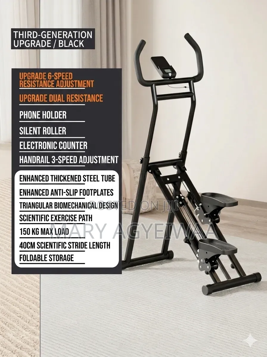 Upgraded Stepper Climber With Large Pedals (Fitness Equipment)