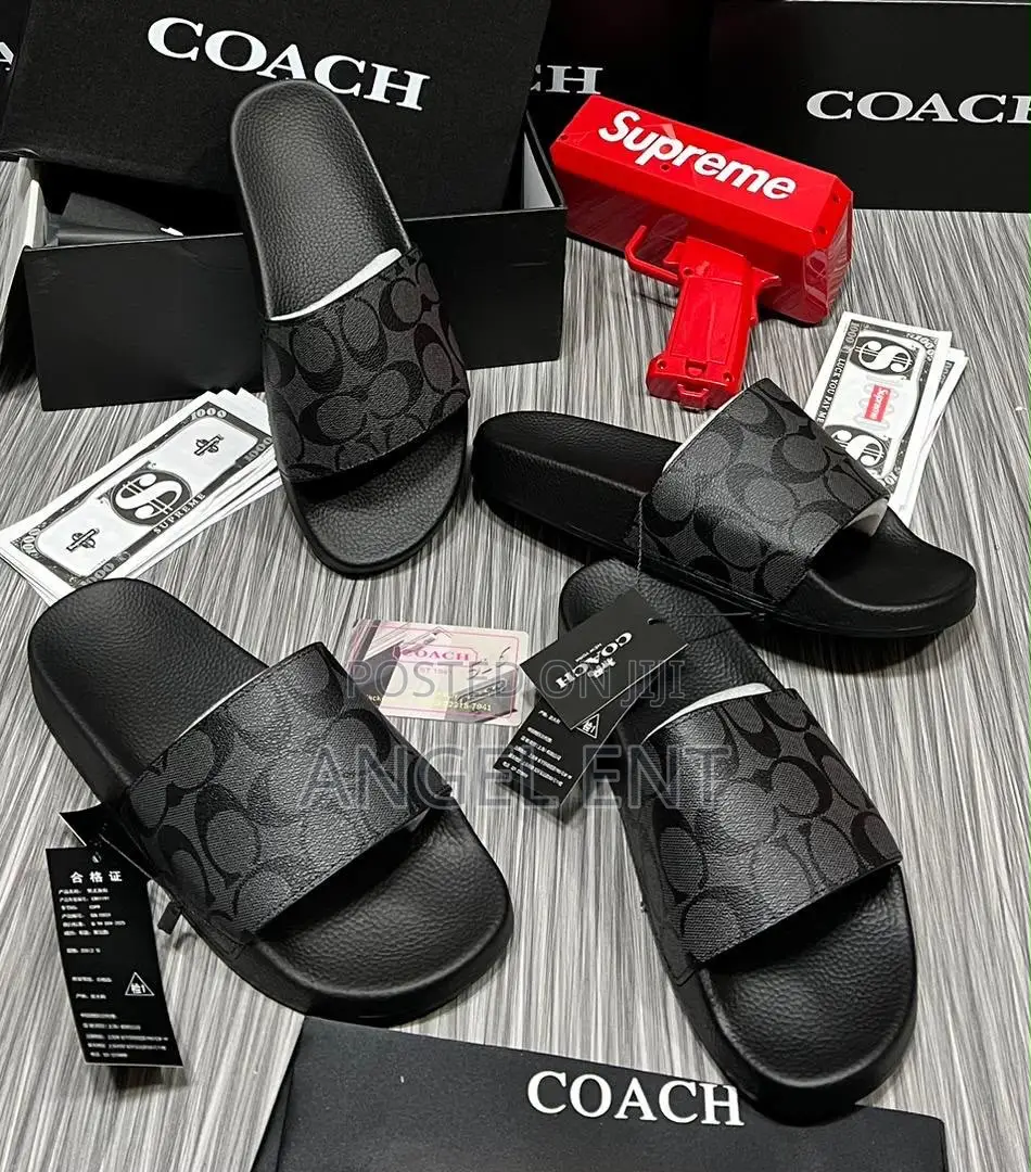 Coach Men's Slides Available in Box (Location: Adum Kumasi)