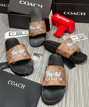 Coach Men's Slides Available in Box (Location: Adum Kumasi)