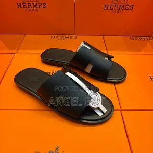 Hermes Izmir Sandals X Rhinestones in Black Leather(Location:Adum Ksi)