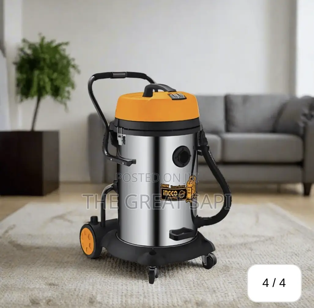 Ingco 75L Wet Dry Industrial Vacuum Cleaner 2400W