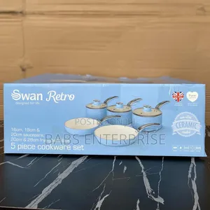 Swan 5 Piece Retro Pan Set