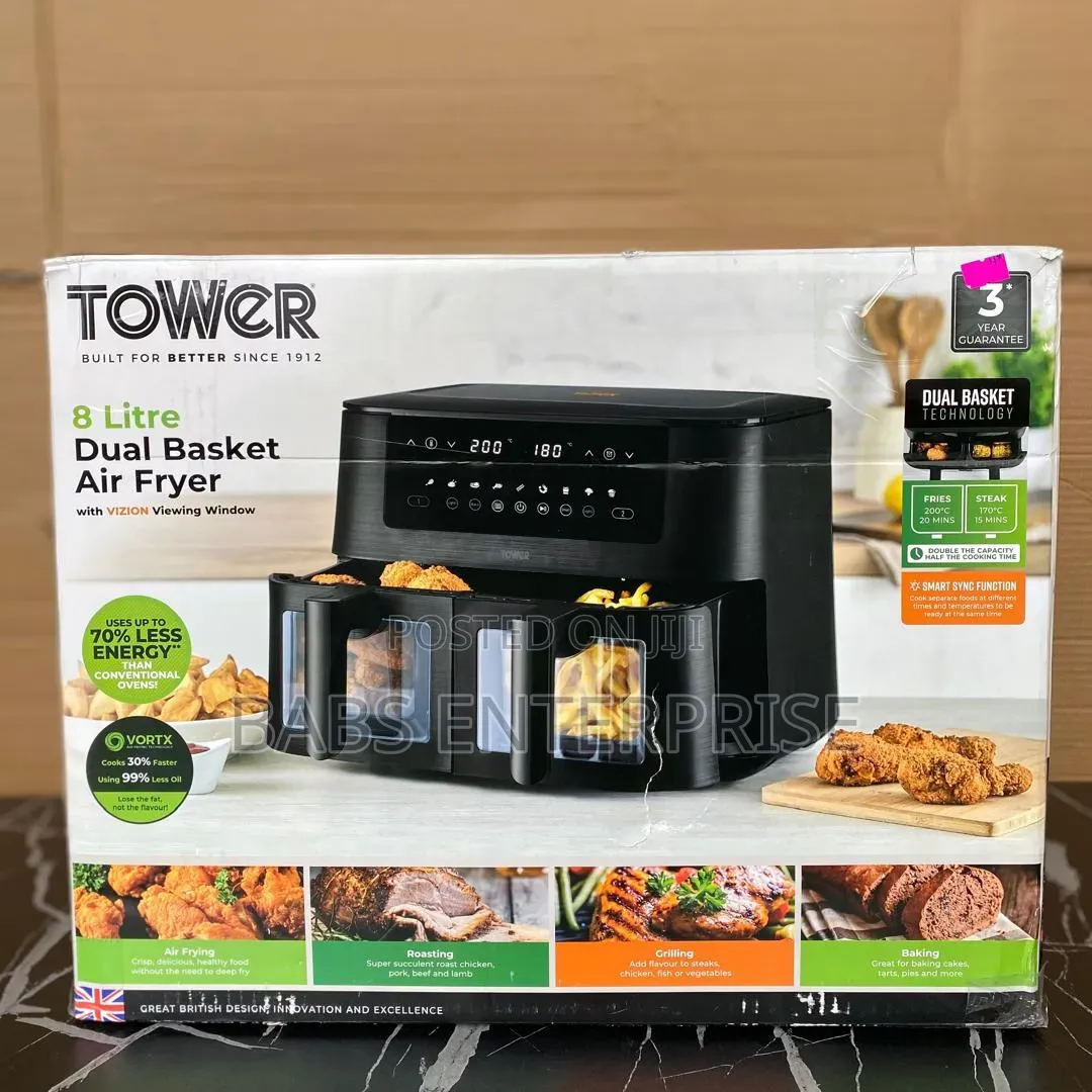 Tower Vortx Dual Basket Air Fryer 8L