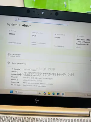 Laptop HP EliteBook 745 G6 8GB AMD Ryzen 5 SSD 256GB