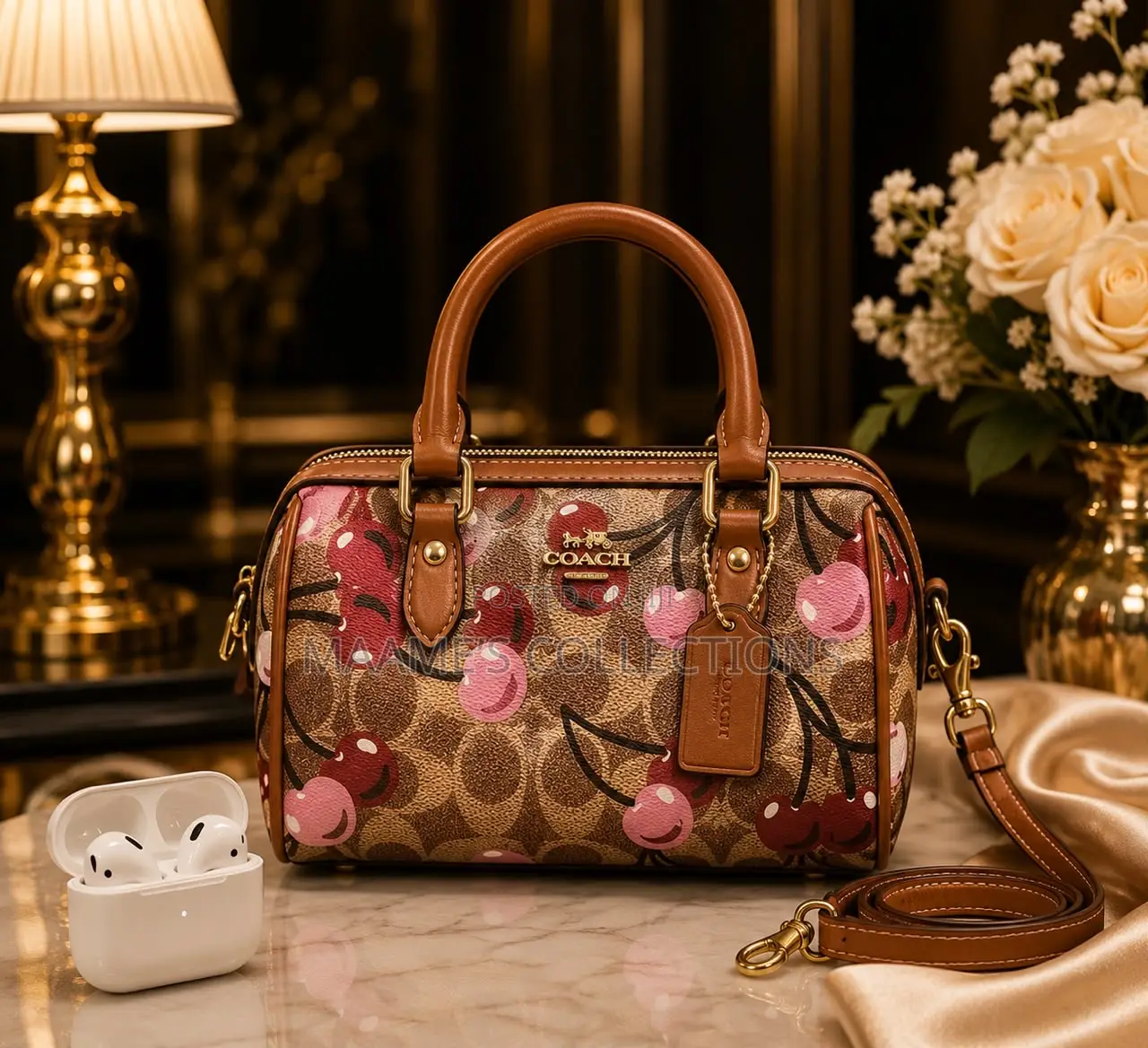 Coach Ladies Elegant Fashion HandBag With EarPod ( With EarPod)