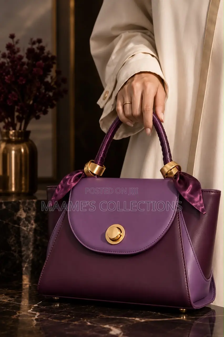 PEDRA 4-in-1 Ladies Handbag Set -Handbag, Purse, Scarf Long Strap