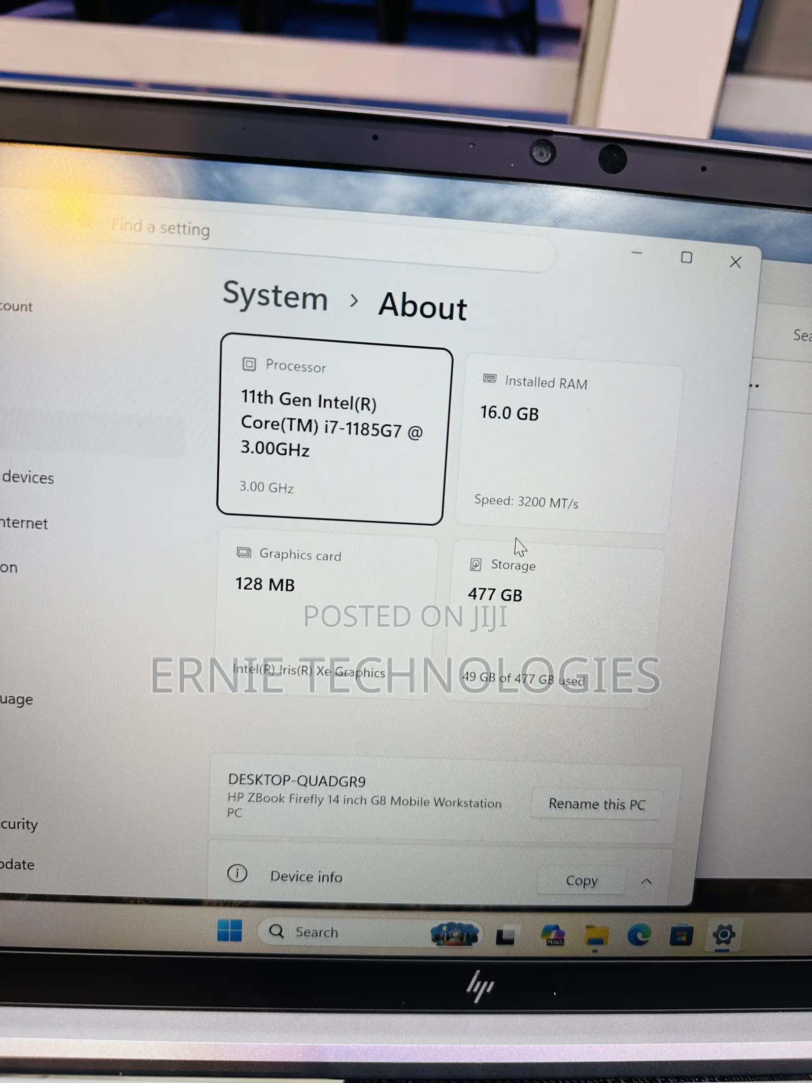 Laptop HP ZBook Firefly G8 16GB Intel Core i7 SSD 512GB
