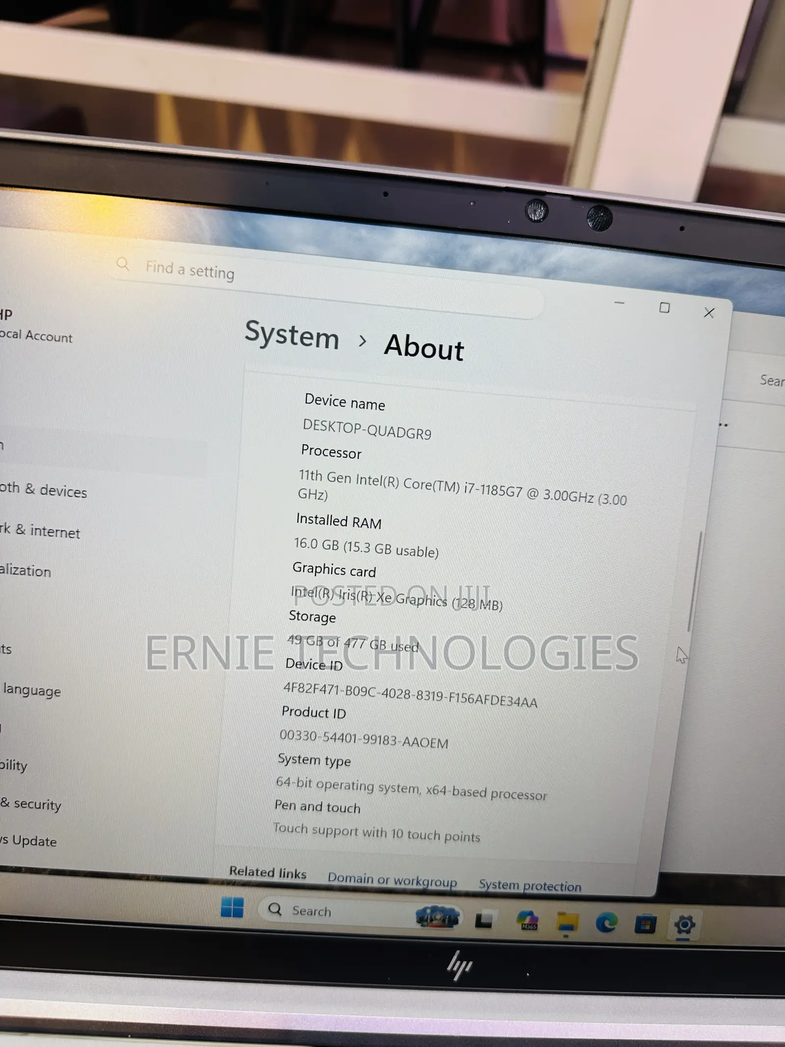 Laptop HP ZBook Firefly G8 16GB Intel Core i7 SSD 512GB