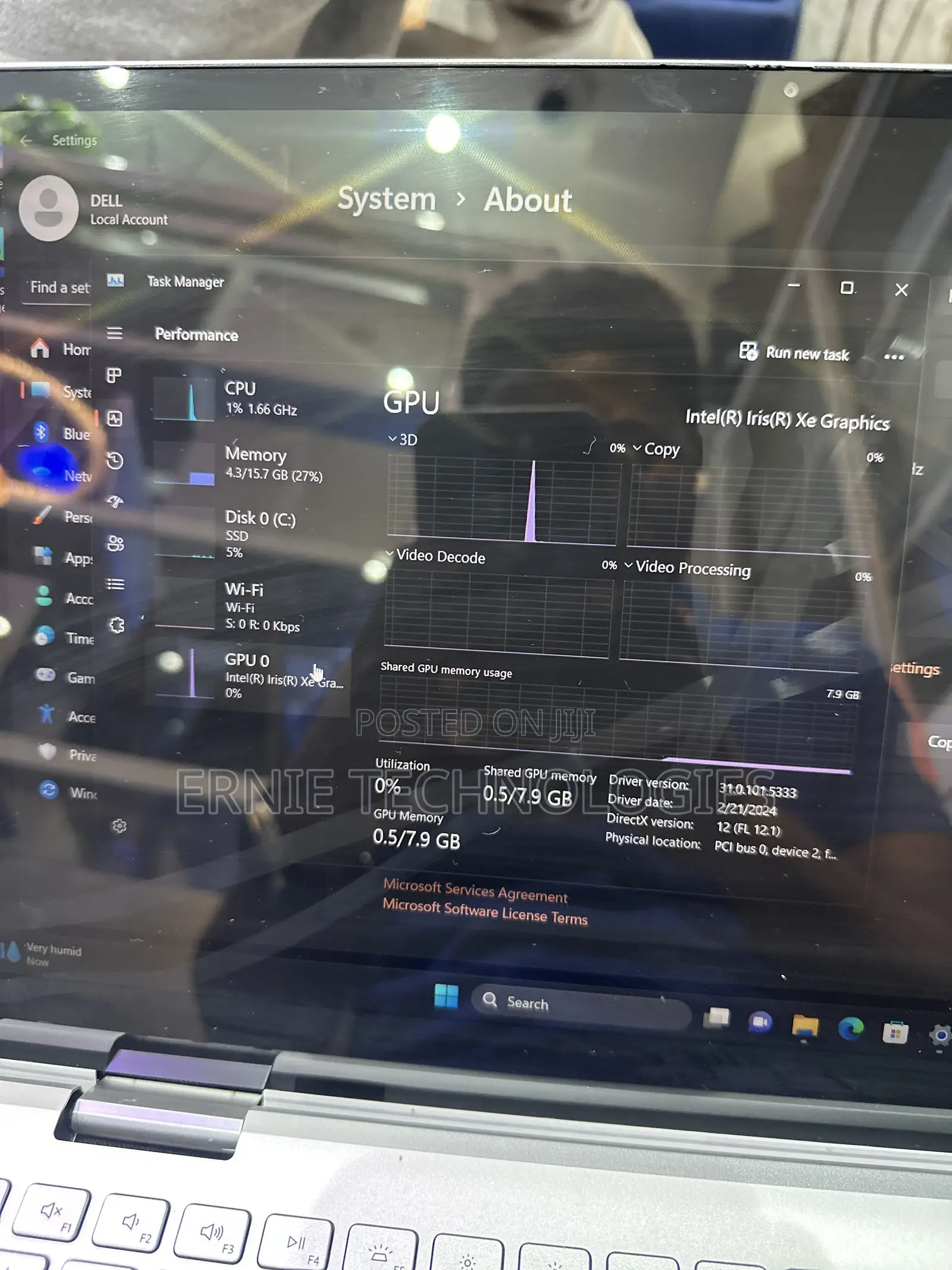 Laptop Dell Inspiron 7566 16GB Intel Core i7 SSD 512GB