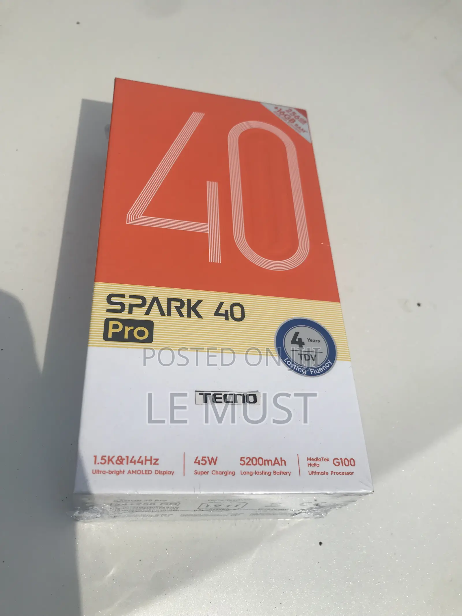 New Tecno Spark 40 Pro 256 GB Blue