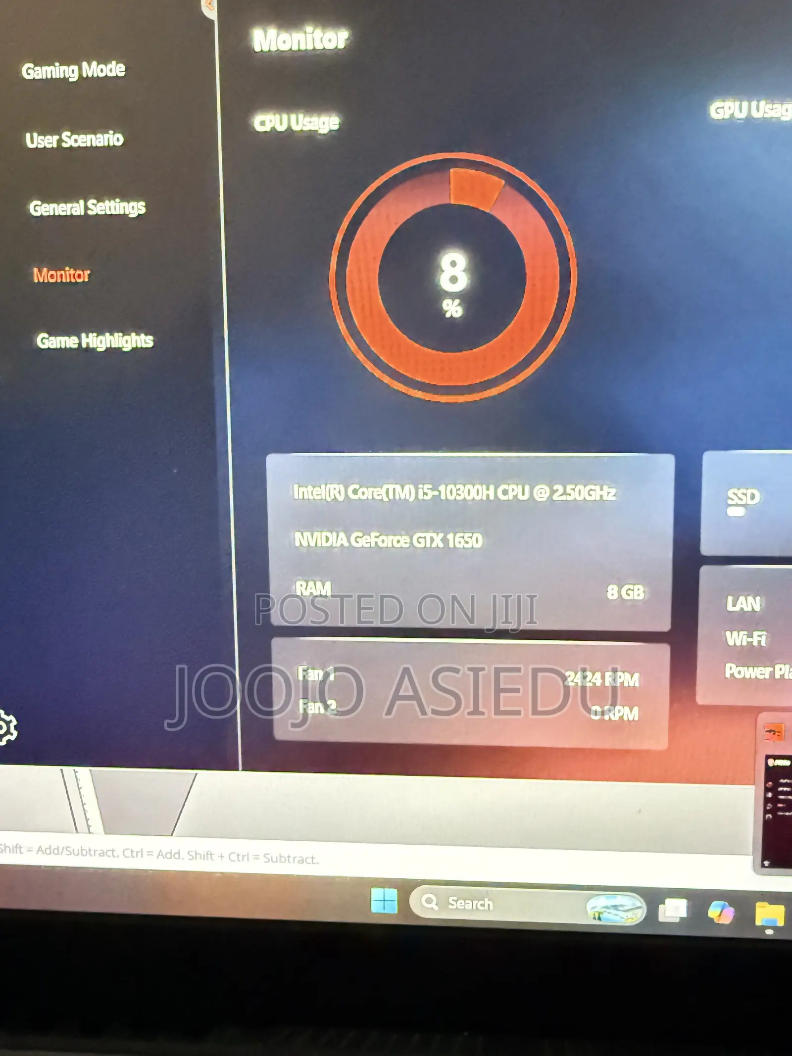 Laptop MSI GF75 Thin 8GB Intel Core i5 SSD 500GB