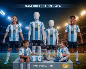 Kids Argentina Messi 10 Football Kit (Jersey + Shorts Set)