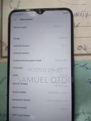 Oppo A31 128 GB Black