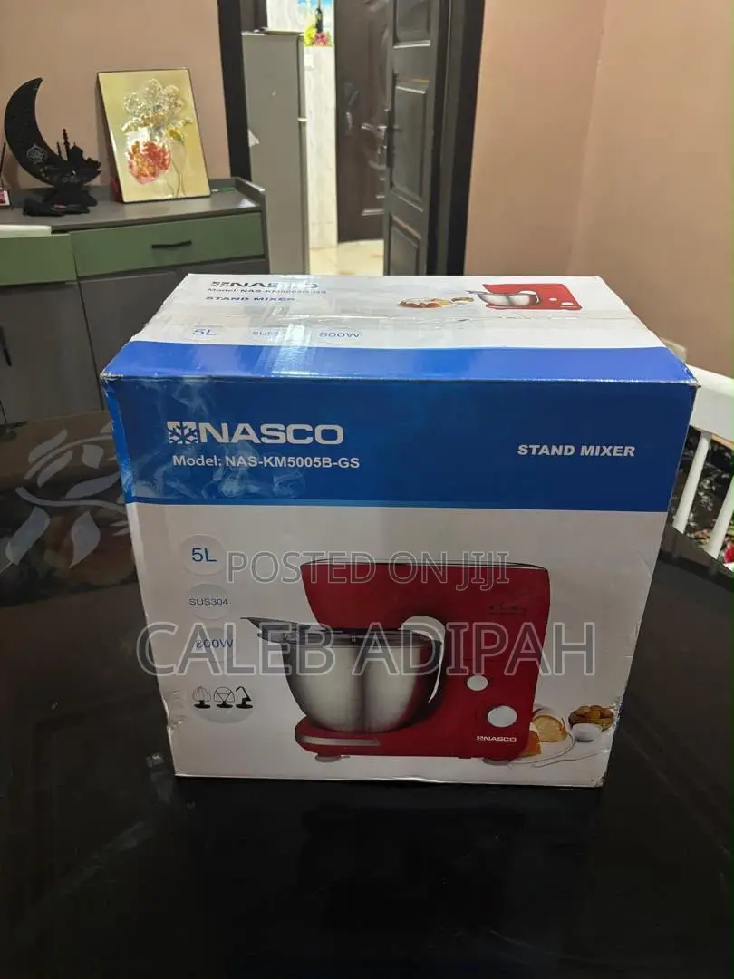 Brand New Nasco 5L 800W Stand Mixer (Sealed in Box)