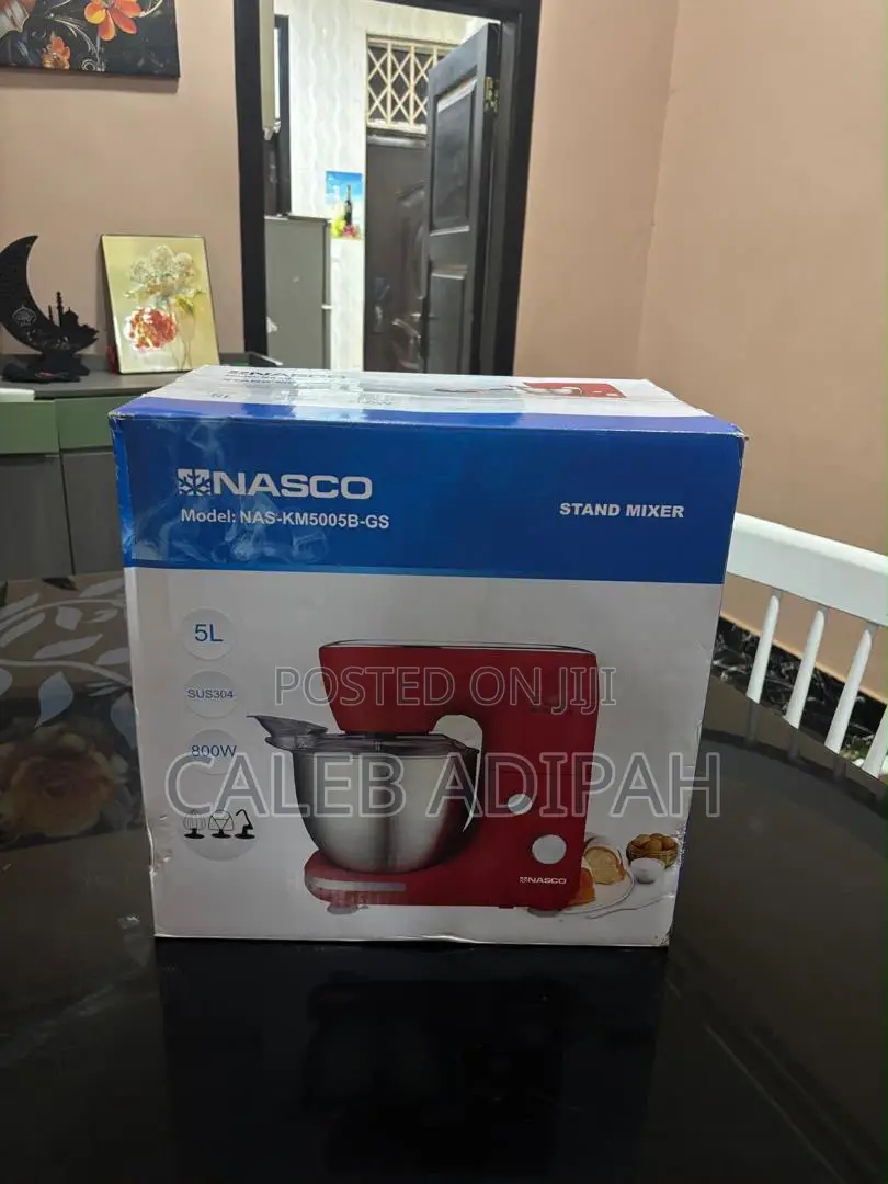Brand New Nasco 5L 800W Stand Mixer (Sealed in Box)