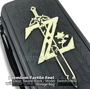 Zelda Embossed Storage Bag for Nintendo Switch 2