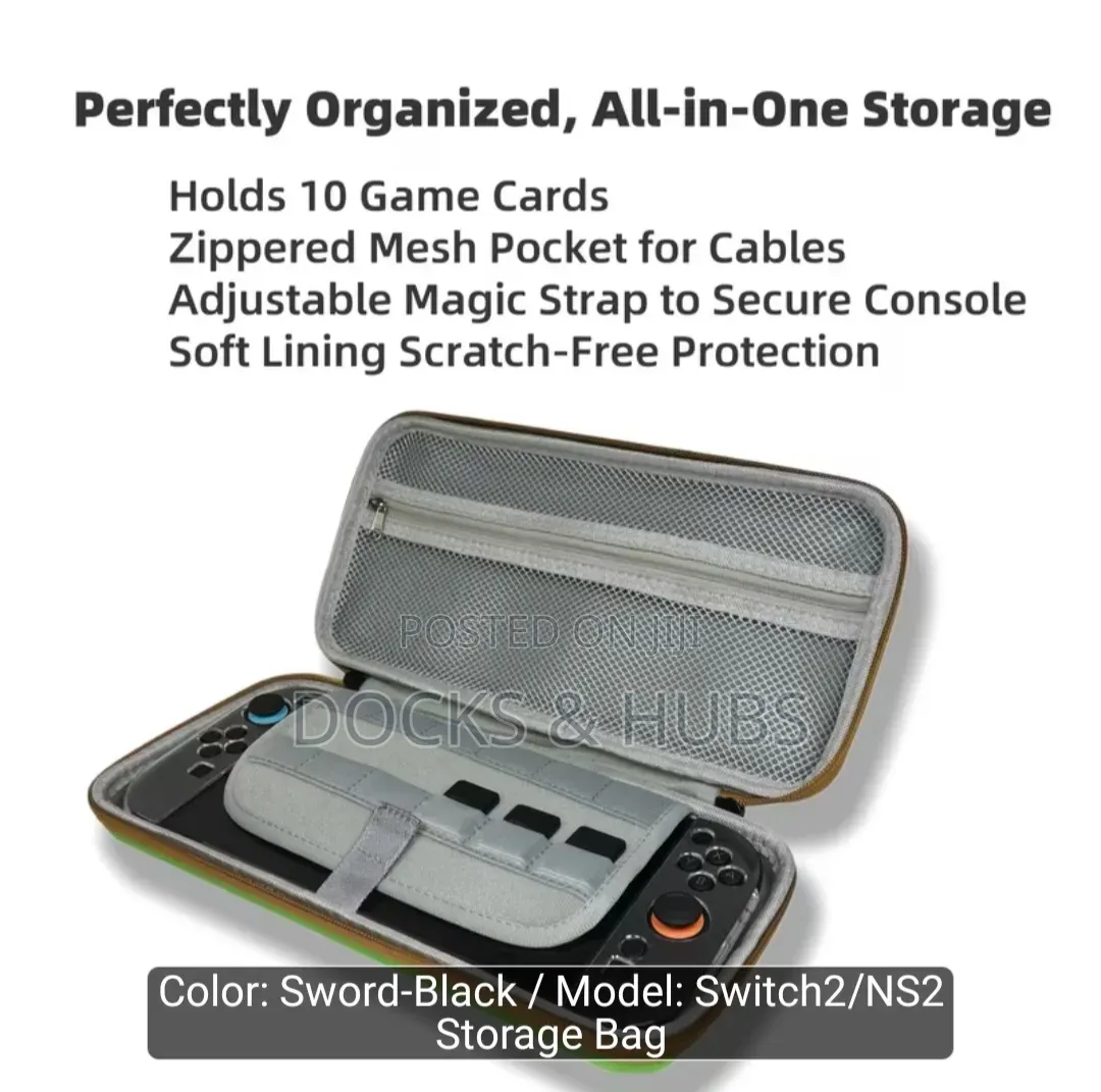 Zelda Embossed Storage Bag for Nintendo Switch 2