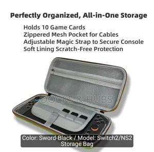 Zelda Embossed Storage Bag for Nintendo Switch 2