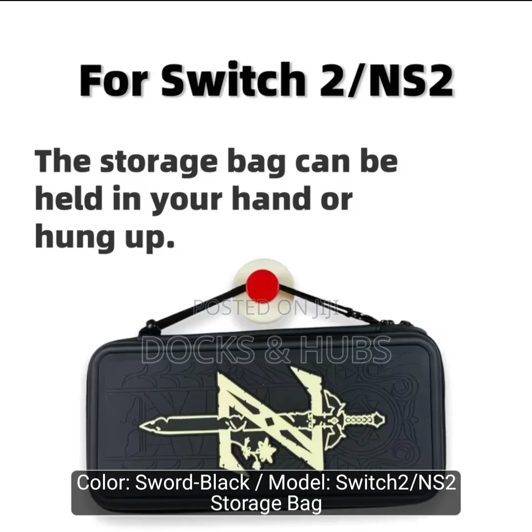 Zelda Embossed Storage Bag for Nintendo Switch 2