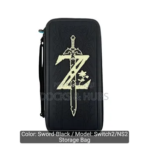 Zelda Embossed Storage Bag for Nintendo Switch 2