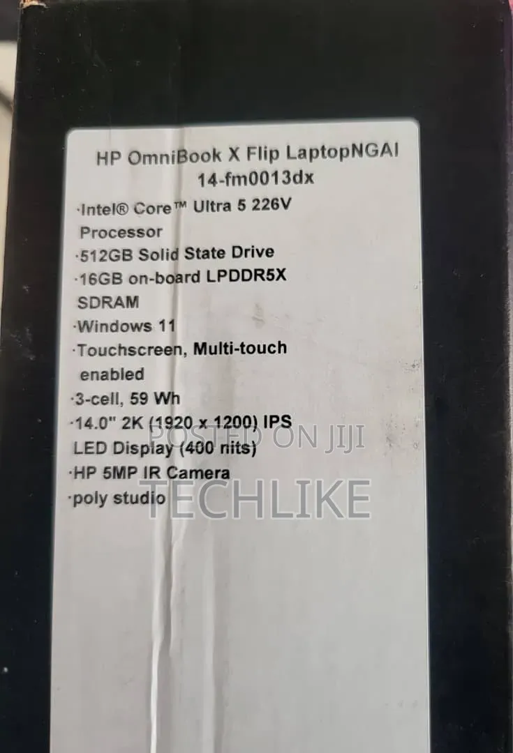 New Laptop HP OmniBook 5 Flip 16GB Intel Core i7 SSD 512GB