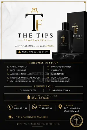 For All Brand of Perfumes, Am at Your Service