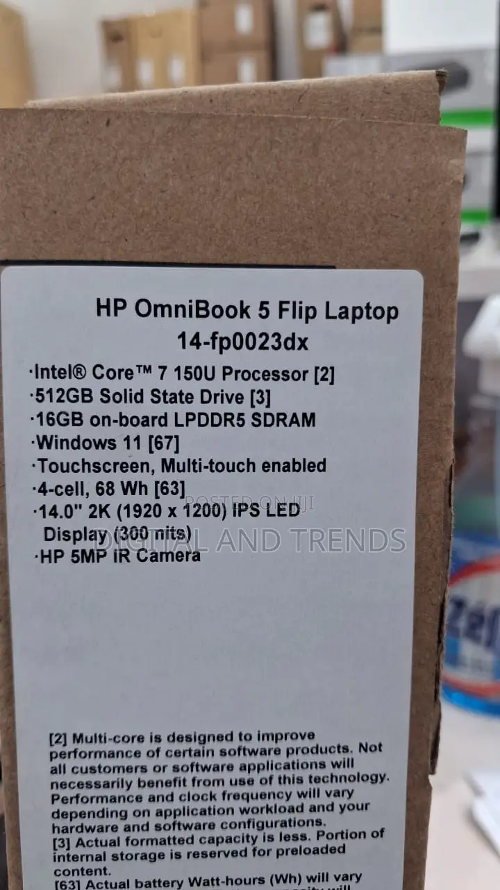 New HP OmniBook X Laptop 14-fe0097nr 16GB Intel Core i7 SSD 512GB