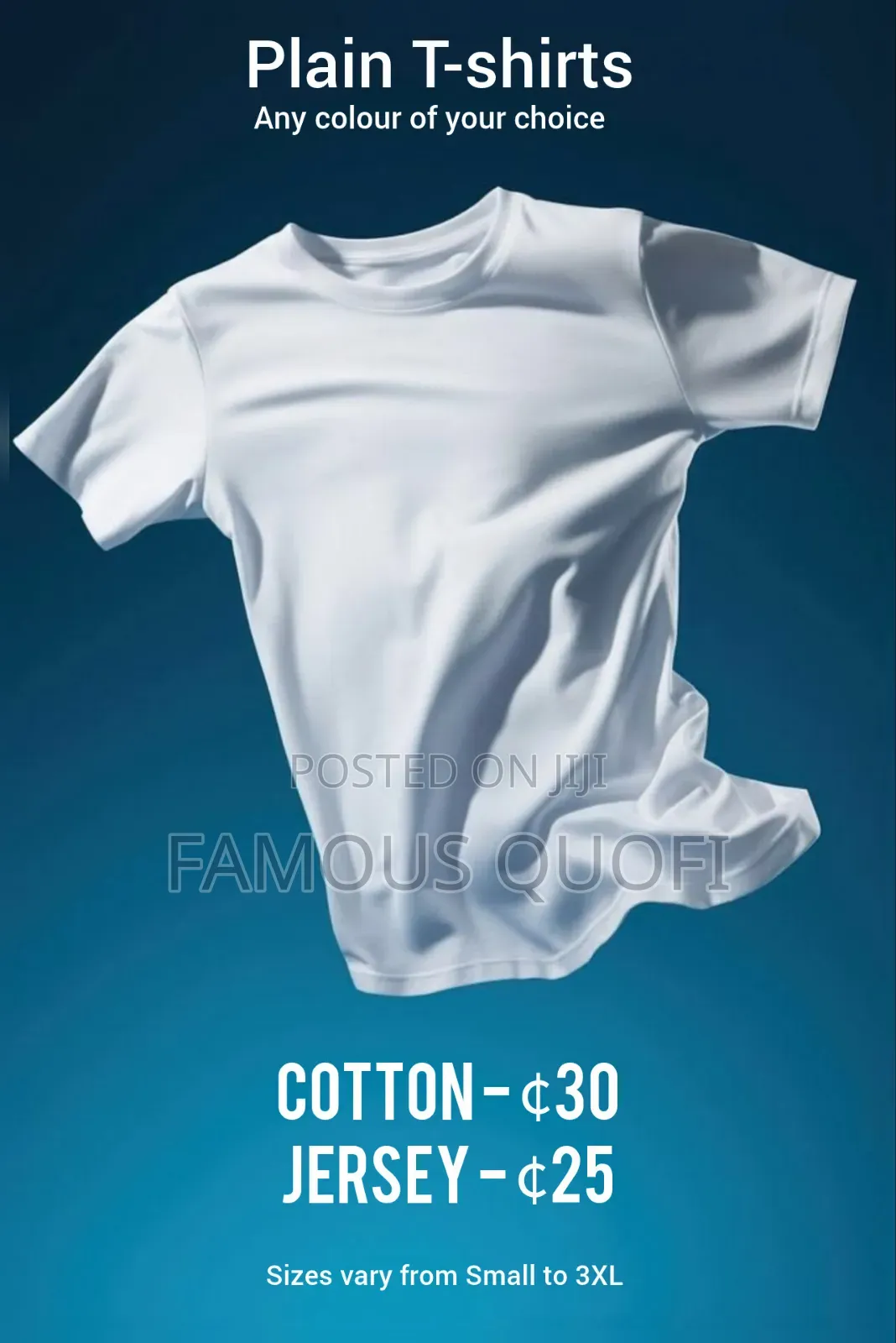 Plain T-Shirts, Polo Shirts and Caps