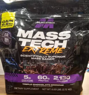 Masstech Extreme 2000 Mass Gainer Muscle Builder Weight Gainer Bulk Up