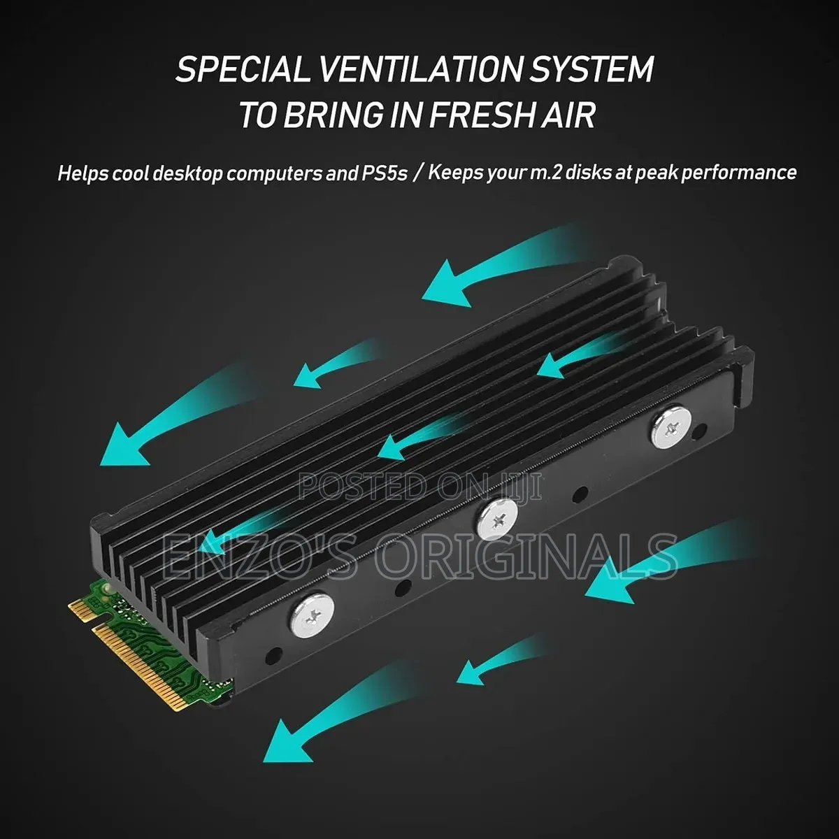 NVME SSD Heat Sink M.2 SSD Heatsink With Thermal Pads