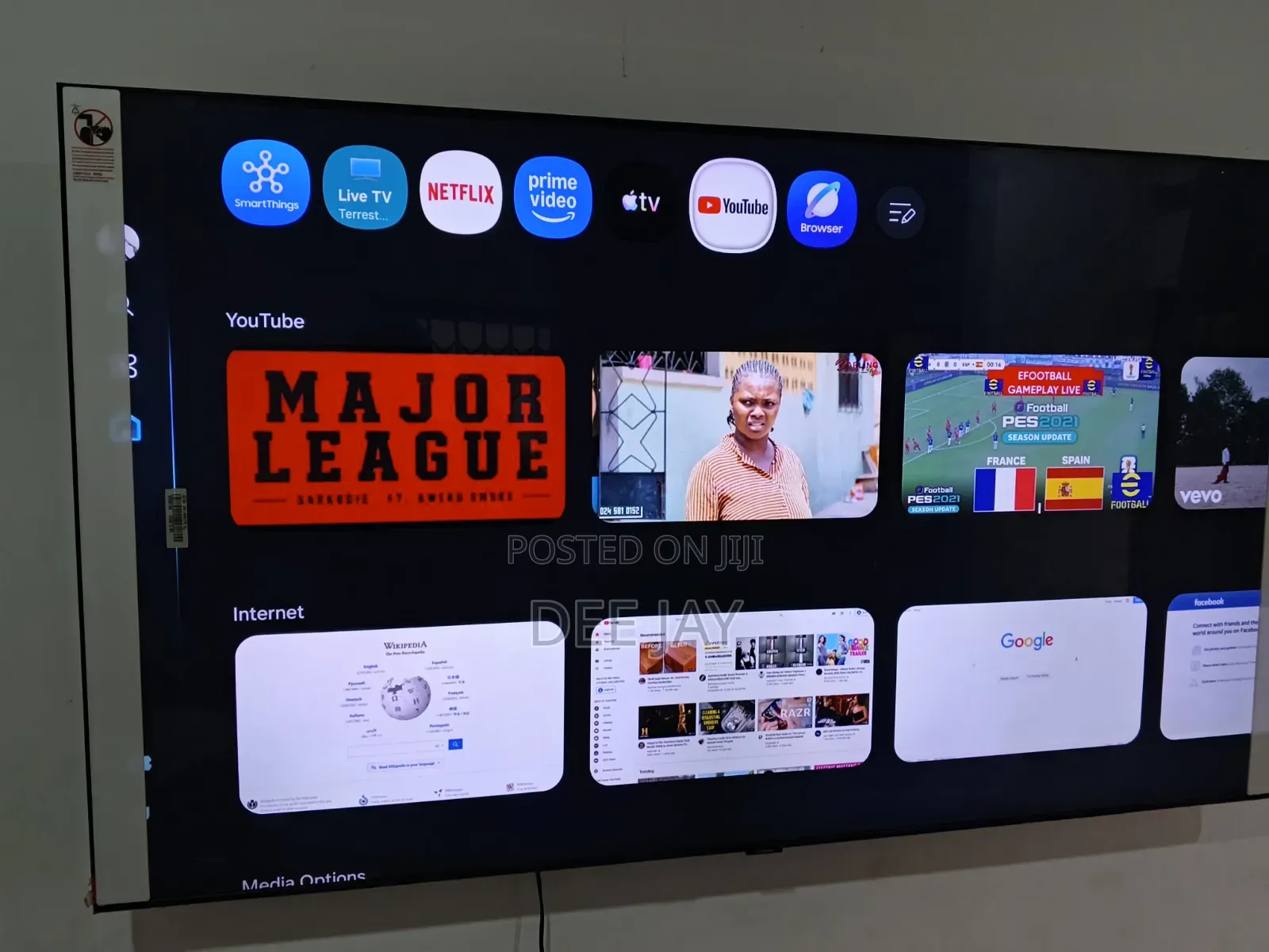 Brand New Samsung 65 Inch Television.